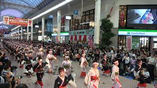 濱長花神楽　2019高知よさこい祭り8/12(月) 全国大会　帯屋町筋会場