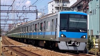 小田急4000形4066F走行シーン・快速急行藤沢行き（2024.8.11）