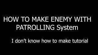 Enemy Ai With Patrolling System Unity 3D | Tutorial |NAV-Mesh