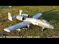 eflite a 10 thunderbolt ii twin 64mm grass field demo part 5 by rcinformer