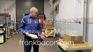 L. A. B. BRVFP-30-200 Mechanical Vibration Test System, MIL-STD-781 - 2020