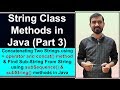 String class Methods in Java || String Concatenation in Java || substring() method in Java (Hindi)