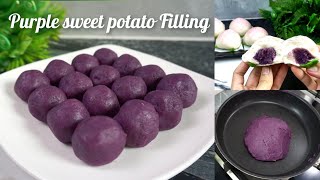 Purple Sweet potato filling วิธีทำไส้มันม่วง ไส้ขนม