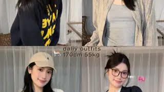 通勤穿搭*6/秋冬早八精致打工人look！实穿主义集合！今天穿什么 ootd穿搭 上班穿搭 韩风搭配 妆容分享