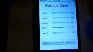 iPhone to 3Pi Robot - sensor screen