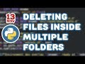 Python Tutorials -  Deleting files inside multiple folders