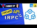 Typesafe APIs (tRPC) // Create a Simple Demo Project