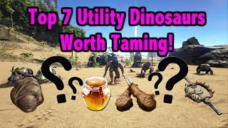 Ark Survival Evolved - Top 7 Utility Dinos To Tame!!