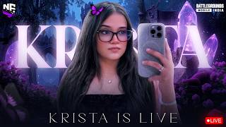 AGGRESSIVE RANK PUSH || BGMI LIVE WITH KRISTA #bgmilive #shortsfeed #explore #girlgamer