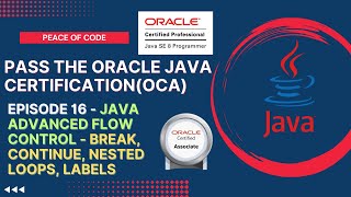 Java Certification-OCA| Advanced Flow Control - Nested Loops, Break, Continue, Labels |#javatutorial