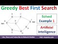 #1. Greedy best first search algorithm Solved Example in Artificial Intelligence by Mahesh Huddar