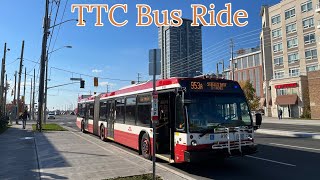 Toronto TTC 953 Steeles East Express Bus Ride - Finch Station to Steeles/Midland 11/1/2022