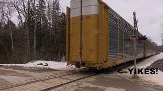 FUTURE DERAILMENT? CP 9363 near Carley (11MAR2023)