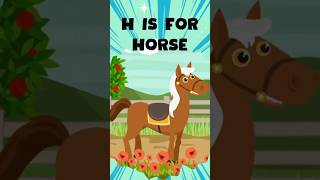 Letter H Song|ABC Shorts|H is for Horse|Learn The Letter H #abcd #alphabet #kidssong #shorts