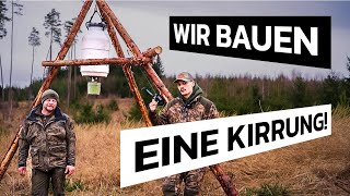 Schwarzwild Kirrung selber bauen (mit Futter Streuer) #nordjagd
