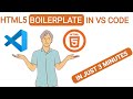 How to get HTML BoilerPlate in VSCode