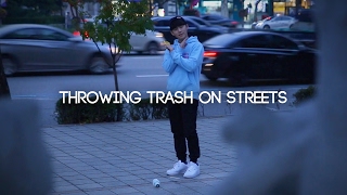 JAYKEEOUT : Throwing Trash on Streets Experiment in Korea