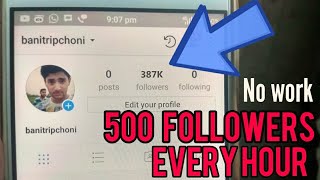Get 500 instagram followers every hour (No Work-Free followers)