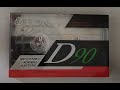 TDK D 90 cassette tape unpacking