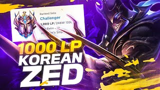 ZED ONLY TO KOREAN RANK 1??? 1250LP AND ONLY CLIMBING - ZED99 REVIEW