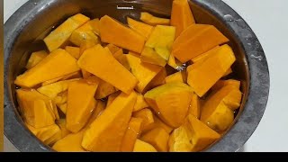 Temple style pumpkin sambar/ದೇವಸ್ಥಾನಗಳಲ್ಲಿ ಮಾಡುವ ಸಿಹಿಕುಂಬಳಕಾಯಿ sambar