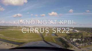 Cirrus SR22  Landing at KPBI