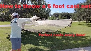 How to Throw A 6 Foot Cast Net Perfectly Every Time