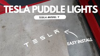 Tesla Model Y Puddle Lights Install \u0026 Review | Easy Upgrade!