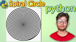 spiral circle by python | Turtle