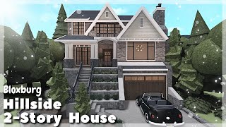 BLOXBURG: Hillside 2 Story House Speedbuild | Roblox House Build