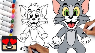 How To Draw Tom | Tom and Jerry