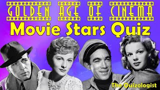 Name the Golden Age of Cinema movie stars quiz