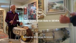 Steve Smith - Improvised Snare Drum Solo in SEVEN