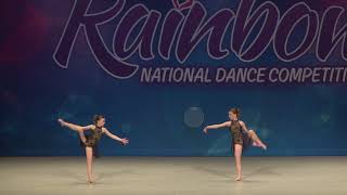 Kennedy Hasse and Annabel Schneider -  Lyrical Duet Run to You - Rainbow Green Bay 2018