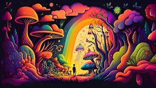 Psychedelic Trance - Magic Mushrooms / Hallucinations mix 2023 (AI Graphic Visua