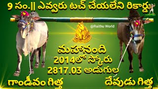 Mahanandi 1st prize winner Gandivam Bull || R.N.Reddy nandi breeding bulls center ||ongole bull race