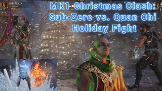 MK1 Christmas Clash: Sub-Zero vs. Quan Chi Holiday Fight