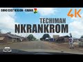 Techiman Nkrankrom Drive in the Bono East Region of Ghana 4K