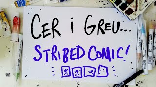 CER I GREU...Stribed Comic | Welsh language how-to draw tutorial