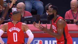 James Harden & Russell Westbrook - Exchange Words | Rockets vs Bucks
