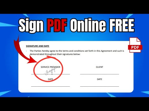 How to SIGN a PDF Document on a Laptop Online for FREE (In 1 Minute)