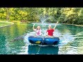 TUBING WITH MONSTER IN POND!! TUBING WITH MONSTER IN POND!!