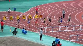 中学女子100mH　予選5組　令和4年度　埼玉県新人体育大会兼県民総合スポーツ大会中学校陸上競技の部