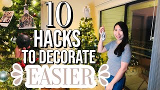 A Classic Christmas Tree : 10 Simple Hacks to Make Decorating Easier (Beginner's Tutorial)