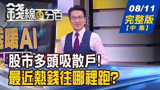 【錢線百分百】20230811完整版(中集)《灰犀牛將迎面對撞? 股市下修潮開始? 最近熱錢往哪裡跑? 止跌訊號是什麼?》│非凡財經新聞│