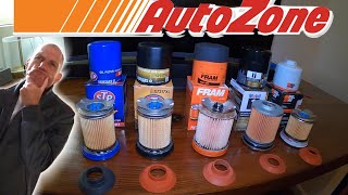 Choosing the Best Oil Filter at AutoZone | STP Oil Filter vs Fram vs Mobil1 vs K&N