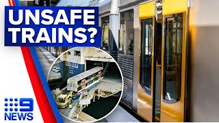 Major safety issues revealed with new Sydney trains | 9 News Australia