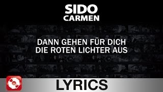 SIDO - CARMEN - AGGROTV LYRICS KARAOKE  (OFFICIAL VERSION)