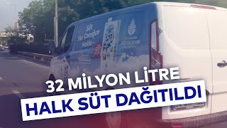 32 MİLYON LİTRE HALK SÜT DAĞITILDI