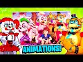 Circus Baby and Glamrock Freddy REACT to Security Breach Animations